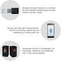Miniatyrbillede 3 af 4: Bluetooth USB-adapter, 5.1 Bluetooth-adapter i bilen med dobbelte udgange, med 3,5 mm digitalt lydkabel, Bluetooth-nøglemodtager