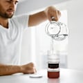 Miniatyrbillede 3 af 5: Kold kaffebrygger på 300 ml til udvinding af te og kaffe, kaffebrygger med isinfusion i borosilikatglas med rengøringsbørste