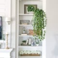 Miniatyrbillede 2 af 3: 4 stk. kunstige planter hængende vedbend vin falske blade grønne streng væg hjem soveværelse have bryllup guirlande udendørs dekoration 37 tommer