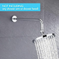 Miniatyrbilde 5 av 5: Kobling med dusjarm, dusjkobling, svingbar messingforgrening i universal justerbar messing G1/2 krom,