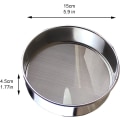Miniatyrbilde 5 av 5: Melsikt, Rustfritt Stål, Melsikt, 60 Mesh Fin for Profesjonelt Mel, Enkel å Rengjøre, Egnet for Mel og Sukkersiving, 150 x 45