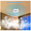 Miniatyrbild 2 av 4: 1 st rök- och kolmonoxiddetektor, 2-i-1 CO- och rökdetektor, förbättrad sensor batteridriven med LCD-skärm, automatisk monoxidmonoxi