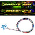 Miniatyrbilde 4 av 5: Optisk fiber pigtail 12 tråder LC/UPC Monomod med lav innsetting 1,5 m