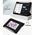 Miniatyrbild 4 av 5: Fodral för iPad ipad pro11(2021/2020), Marmorerat PU-läderfodral med stativ och automatisk sömn/väckningsfunktion