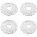 Miniatyrbilde 1 av 5: 4 stk. 360° Spin Moppehoder, Mikrofiber Spin Mopp Erstatningshode Refill Rund Form Moppehode