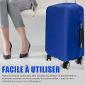 Miniatyrbild 4 av 5: Elastiskt bagageutrymmesöverdrag Bagageöverdragsskydd Bagageöverdrag för 32\" bagage, blå