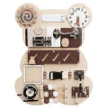Miniatyrbilde 1 av 5: Travel Busy Board Montessori Aktivitetsbrett Sensorisk Aktivitetsbrett Tretøy