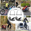 Miniatyrbillede 5 af 5: Cykelanhængertræk, 2 cykelanhænger koblinger, acer konnektor bind cykelanhænger anhænger adapter kobling kobling kobling