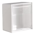 Miniatyrbillede 1 af 4: Vægmonteret Opbevaringsboks Støvtæt Etui Vatpind Organizer Transparent Makeup Etui, Hjem Badeværelse