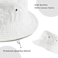 Miniatyrbild 4 av 4: Hink i 100 % bomull - Unisex, UPF 50, packbar sommarhatt för resor, strand och sol
