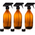 Miniatyrbillede 1 af 3: Sprayflasker - Glas - Rav - Premium - 500 ml med fin spraytrigger Genanvendelige flasker - Sæt med 3