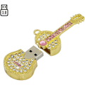 Miniatyrbild 4 av 5: 8 GB metallgitarr USB-minne (guld), modell 3.0 USB-minne, datalagring minneskort minnespinne