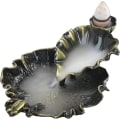 Miniatyrbillede 1 af 5: Lotus Blomster Røgelse Brænder, Tilbagevendende Røgelse Kegle Brænder, Røg Røgelse Holder Til Røgelse Og Duft Dekoration, Røgelse Brænder