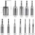 Miniatyrbilde 2 av 5: 1/4\" 6-19mm Hylsebitsadapter Skrutrekkerbits for Håndsdrill, Elektrisk Skrutrekker, Hylsenøkkel (12 stk)