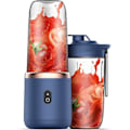 Miniatyrbild 1 av 5: Bärbar mixer, uppladdningsbar 6-bladig elektrisk fruktmixer mixer juicerkopp för shakes smoothies för hem/skola/utomhus