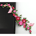 Miniatyrbild 5 av 5: 2 st, Nya fjärilar blomma broderade lappar, blommig spets tygapplikation sömnad broderi, DIY hantverk lapp motiv för kläder, jeans, jackor,