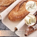 Miniatyrbillede 5 af 5: 2 stk. linnedbrødklæde 36*45cm, sundt og harmløst bomuldsbrødklæde, non-stick brødklæde til bagning af baguette, dejfermentering
