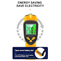 Miniatyrbild 4 av 5: Rubberskin infraröd termometer, kontaktlös laser infraröd termometer från -50 °C till 550 °C, LCD-skärm med bakgrundsbelysning (ej för människor)