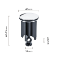 Miniatyrbillede 3 af 5: Sort Universal Vask Prop 40mm, 2 stk. Vask Prop til Alle Standard Vaske og Bideter (Højde er Justerbar Mellem 6,6cm og 8,6cm)