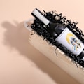 Miniatyrbillede 5 af 5: 200g krøllet strimlet papir sort kraftpapir - julegaveindpakning - krøllet indpakning - gaveæskefyld - tom fyldt kurv