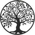 Miniatyrbild 1 av 5: Metallväggkonst Livets träd Konst Familjeskylt Metallträd Väggdekor Heminredning Dekorativ väggdekoration Heminredning Inomhusväggskulptur 28×28cm