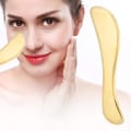 Miniatyrbilde 1 av 5: Messing Gua Sha-verktøy Skrapebrett Massasjeapparat Fascia Massasje Muskel Smertelindring Gua Sha-verktøy