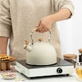 Miniatyrbillede 2 af 4: Rustfrit stål puffy, 2,5 l gas- og induktionskompatibel, nem rengøring