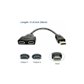 Miniatyrbild 3 av 5: HDMI Splitter Adapterkabel HDMI SPLITTER 1 IN 2 UT HDMI HANE