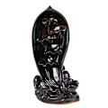 Miniatyrbillede 1 af 4: Keramisk yoga ornamenter tilbagestrømning røgelse brænder røgelse indsats lotus lotus blad tilbagestrømning røgelse brænder
