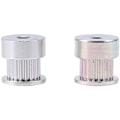 Miniatyrbillede 1 af 5: 2-delt tandremshjul i aluminiumslegering 5 mm indvendig diameter 20 tænder til 3D-printer