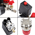 Miniatyrbillede 4 af 5: Luftkompressor trykafbryder, ventilafbryder, luftkompressor med regulatordisplay
