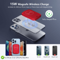 Miniatyrbild 3 av 4: Magnetisk powerbank 5000mAh - snabbladdning för Apple iphone13 powerbank trådlös laddare