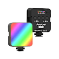 Pikkukuva 1 / 5: T64RGB Taskulamppu LED Mini LAMP RVB Valo Valokuvausvalo 2500k-9000k ± 200k CRIS värilämpötila, 65 helmeä 3 suurta tukea