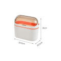 Pikkukuva 2 / 5: Riippuva roskakori Mini Orange, roskakori kannella, keittiön seinälle kiinnitettävä paperikori