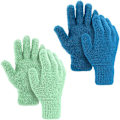 Miniatyrbilde 1 av 5: 2 par støvhansker i vintermikrofiber, husholdningsrengjøringshansker, støvrengjøringshansker, mikrofiberhansker for menn, kvinner, rengjøring av ho