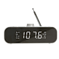 Miniatyrbild 3 av 5: FM-radio med Bluetooth-strömning, LED-display, väckarklocka, Hi-Fi-högtalare