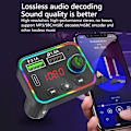 Pikkukuva 3 / 5: Bluetooth-auton FM-lähetin, 38 W:n PD- ja QC3.0-pikalaturin, langaton Bluetooth FM-radiosovitin, bassomusiikkisoitin, FM-auton sarja, tuki han