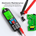 Miniatyrbillede 3 af 5: Bærbar digital multimeter elektrisk testpen Diode af professionel spændingsmodstand modstandstæller under-spænding med automatisk stop og LAM