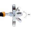 Miniatyrbilde 4 av 4: Momentnøkkel med skrallejustering, 5 deler, 1/4 tommer, 3/8 tommer, 1/2 tommer, adapter for skralle, praktisk tilbehør for håndverktøy