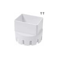 Miniatyrbilde 1 av 5: Nedløpsrøradapter, plast nedløpsrøradapter for takrenneredløpsrør (egnet for avløp på 7,6 x 10,2 cm)