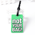 Miniatyrbilde 4 av 4: Bagasjelapper, 4 stk. bagasjelapper i PVC, bagasjelapper for reiser, koffertbagasjelapper, ID-lapper for visittkort, reisetilbehør (flerfarget)