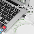 Pikkukuva 4 / 5: Valkoinen USB C naaras - USB uros -sovitin, nopea lataus ja tiedonsiirto, sovitin iPhone 12/13