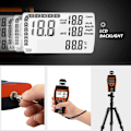 Miniatyrbilde 3 av 4: Digitalt anemometer, 4 Vindhastighetsmåler 0,742m/s kopper, laptop anemometer måler MAX/min/AVG vindhastighet og temperatur (℃/℉), indikatorstrøm med c