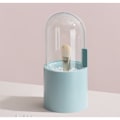 Miniatyrbild 5 av 5: (Blå) Makeupborsthållare med lock Makeupborste Förvaringslåda med genomskinligt svänglock Pärlstoftät Displayställ Sovrum Toalettbord Badrumsskåp Sin