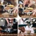 Miniatyrbillede 2 af 5: 58,3 mm Kaffetamper, Rustfrit Stål Kaffe Presse, 2-i-1 Kaffetamper Nåle Dispenser, Espresso Tamper Køkken Tilbehør med Silikon Pude