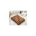 Miniatyrbillede 1 af 5: (Brun) 1 stk. bedårende pude imitation rektangel cookie pude til sæde, gulv, bar, lvory spillerum