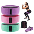 Miniatyrbillede 2 af 5: Elastisk Squat Modstandsbånd Sæde Fitness Trækbånd Yoga Stræk Træningsbånd (3-pakning)