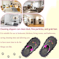 Miniatyrbild 5 av 5: Varma mikrofiberslippers Golvslippers Dammsugare Smuts Hårmopp Tofflor Skor Halkfria Mockasiner Sovrum Hem (Katt)