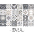 Miniatyrbilde 5 av 5: 15cm(6\") 24 stk veggflis klistremerker Skrell og lim bakplate selvklebende vinyl hjemmedekorasjon stue soverom splashbacks for kjøkkenflis maling S