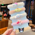 Miniatyrbillede 2 af 5: 3 stk Sanrio kanelbolle sort skønhed ny e plushet hårring enkel